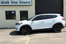 2008 Hyundai Tucson with professional window tint in North Bay
